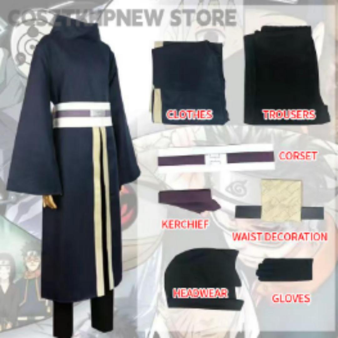 Uchiha Obito Anime Cosplay kostīmi Helovīna