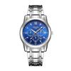 Relógio Masculino Automático Completo Luminoso À Prova D'água Calendário Pulseira de Aço