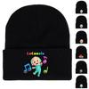 Jj Knitted Beanie Hat Printed Bonnet Kids Warm Hat Hip Hop Cosplay