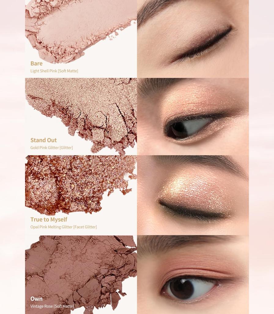 [Heart Percent] Dotted Mood Kids Palette 01. Rose Facet / Heart Percent