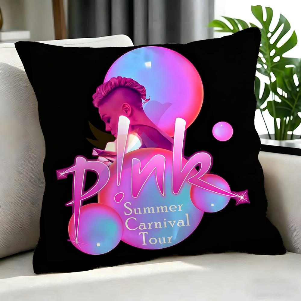 Singer - P!Nk Cushion Cover Cushion Cover Set 4Pcs 50X50 45X45 40X40 Pillowcase Decorative Sofa Home Decor