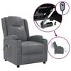 Fauteuil de massage - MAISON EXCLUSIVE - Anthracite - Similicuir PU - 3 positions inclinables - Massage 6 points