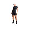 Nike SKIMS Shine Short Sleeve Mock Neck Top Obsidian Women Tops Black TP-TSH-2714-OBD