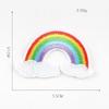 10 Stück Bestickter Aufbügler Kleidung Niedlich Regenbogen Kleidung DIY Motiv Applikation