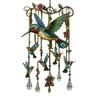 Veranda Hängedekoration Außen Vogel Windspiele, Dekorative Anhänger, Acryl Fenster-Windspiel Hängende Dekorationen für Garten Terrasse Romantische Dekoration
