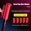 5Pcs/Set High Elasticity Fishing Rod Plug Silicone Red Take-up Wire Winder Fishing Line Winder Fishing Tackle Accessories