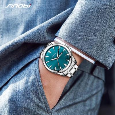 Orologi da uomo Orologi da uomo al quarzo di lusso di marca superiore Orologio da uomo con calendario Orologio da polso sportivo impermeabile Orologio da uomo in acciaio inossidabile Orologio da uomo