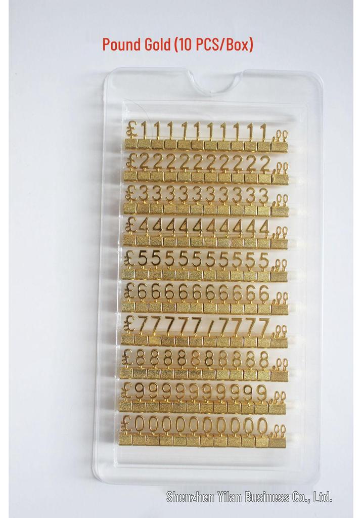 Gold Perfume Metal Currency Price Tags for Jewelry Accessories 3D Ornaments
