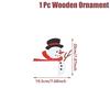 Christmas Wooden Ornament Christmas Party Decoration Xmas Santa Claus Snowman Pendants Navidad Natal New Year Gift 2026