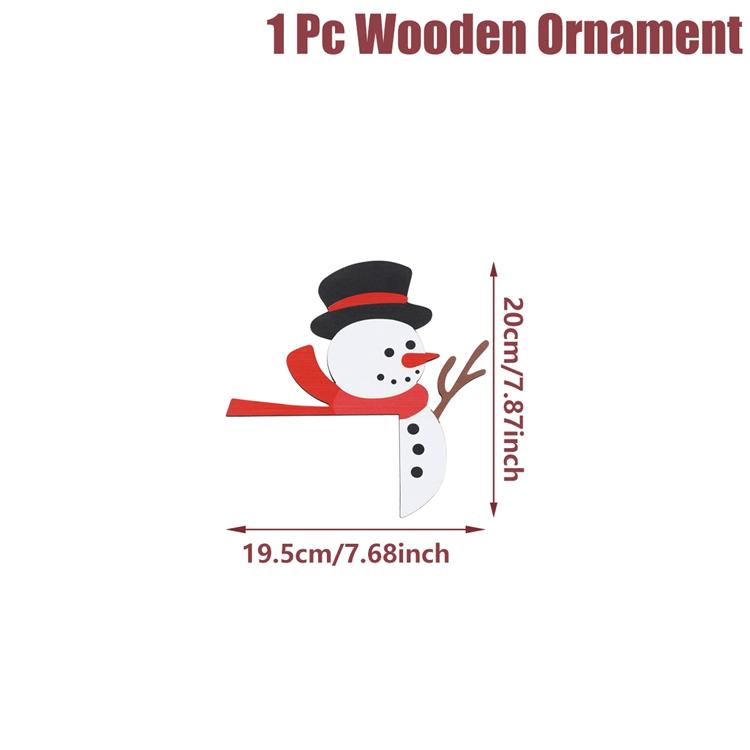 Christmas Wooden Ornament Christmas Party Decoration Xmas Santa Claus Snowman Pendants Navidad Natal New Year Gift 2026