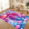 Winter Theme Soft Crystal Velvet Rug Custom Name & Text Print Non Slip Floor Rug for Bedroom Living Room