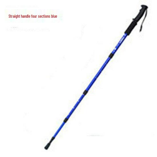 Leichter, faltbarer Senior Nordic Walking Trekkingstock mit geriffeltem 4-teiligem Teleskopgriff