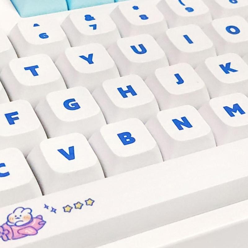 Keycaps Set 138 Keys XDA Profile PBT Dye-Sublimation for Mechanical Gaming Keyboard -MX Hes Keypad