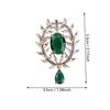 1pc Vintage Rhinestone Women's Brooch & Pin Jewelry - Retro Elegant, Fine Craftsmanship, Unique Design, for Scarves/Jackets/Bags