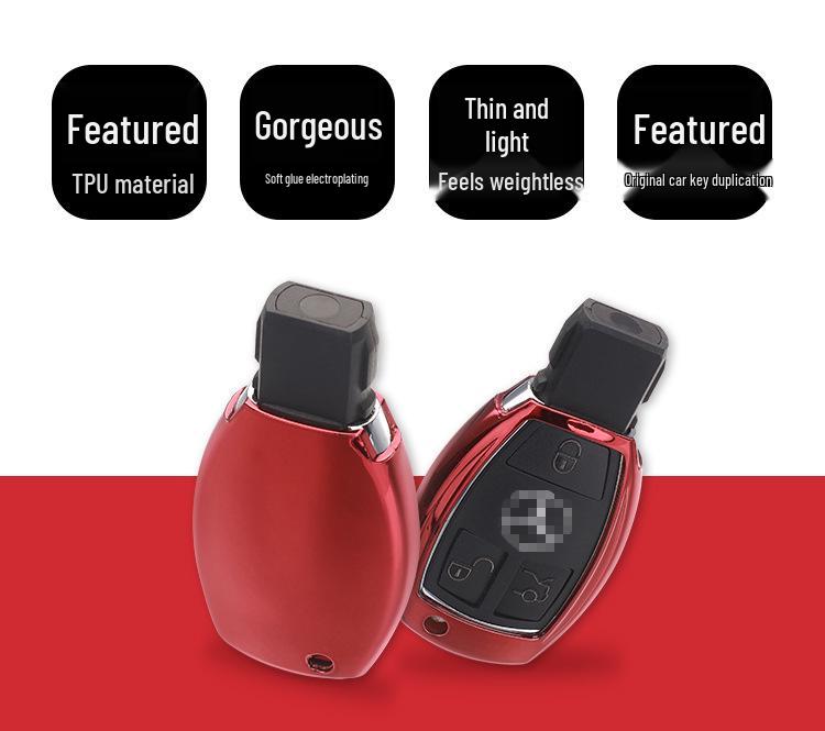 Mercedes Key Cover for E-Class, C-Class, C200L, E260L, CLA220, GLA200, GLC260L, GLS - Women's Design.