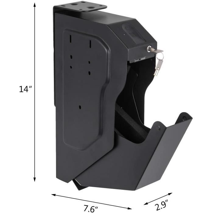 Waffenschrank - VEVOR - Stahl - Biometrisch - Korrosionsbeständige schwarze Oberfläche