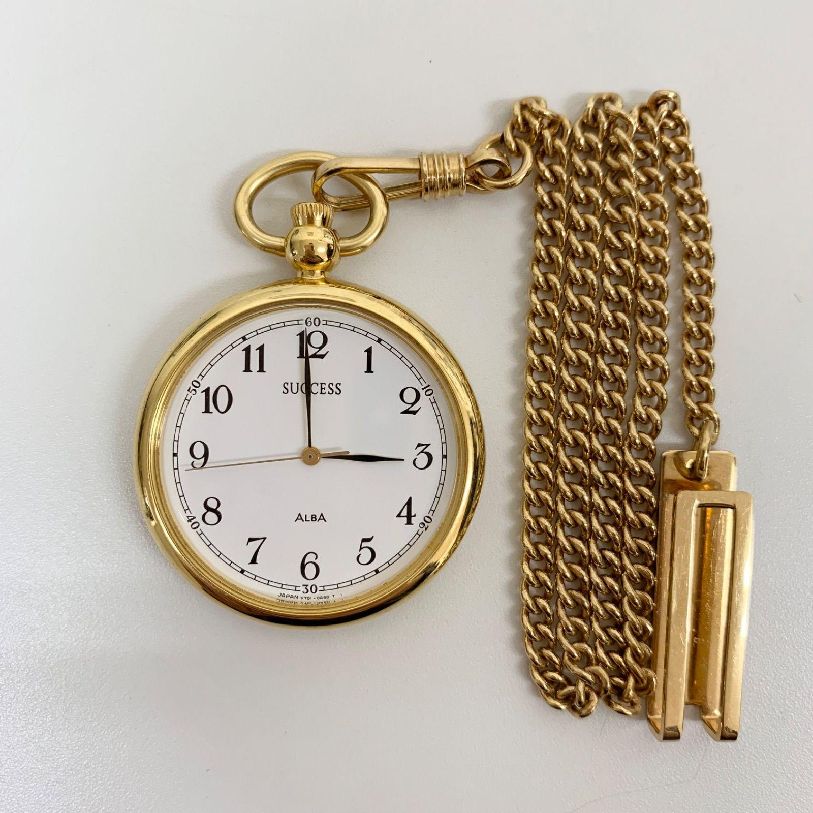 [Good condition] SEIKO Alba Success pocket watch AQGK444 C811