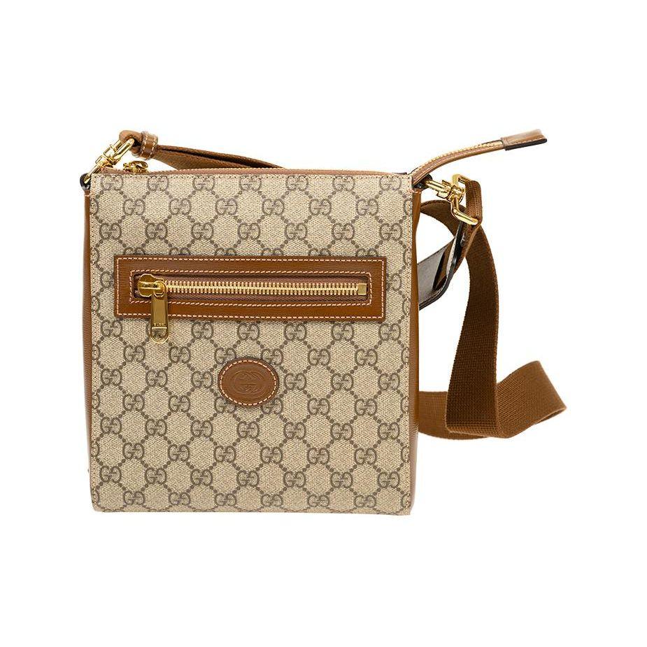 

Gucci Vintage Logo Canvas And Leather Messenger Bag Men bags 681021-92THG-8563 Basic Set (Bag+Dust Bag)