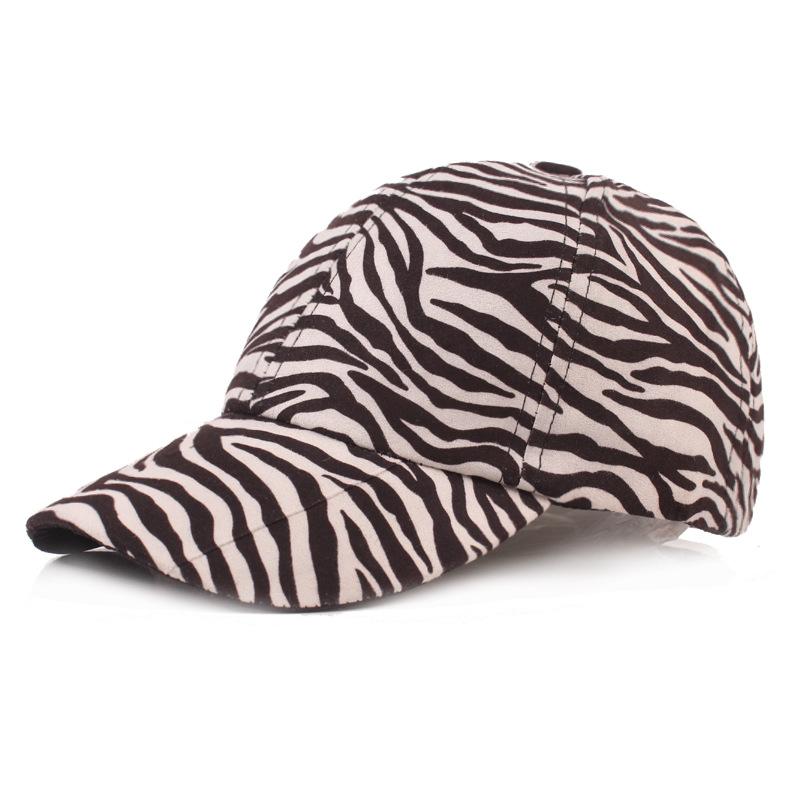 Leopard Print Hat Wome Winter Warm Baseball Cap