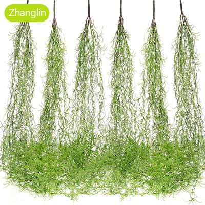 85 cm Pianta Artificiale Verde Muschio Edera Felce Vaso Decorazione Casa Giardino Matrimonio Festival Appeso a Parete Foglia Vaso Fiori Finti Decoro