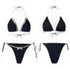 Women's Two Piece Swimsuit Sexy Lace Trimmed Bikini with Tie Up Bows 0898