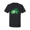 Lucky Shamrocks Plaid and Cheetah Pattern St Patricks Day Men Graphic T- Shirt