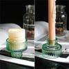 Vertical Stripe Candle Holder Clear Glass Candle Holder Tea Light Holder Centerpiece for Weddings Restaurant Parties