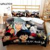 3D Tisk Anime Inuyasha Ložní souprava, Povlak na přikrývku Přikrývka Ložní souprava Prošívaná přikrývka Povlak na polštář, Velikost King Queen Twin Pro chlapce Dívky Dospělé