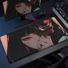 40x90cm Gaming Samurai Oni Mouse Pad Japan Mask Girl Deskmat Large Gamer Professional Premium Mousepad Speed Control Accessories