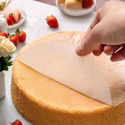 100 шт. 6-дюймовые круги из пергаментной бумаги для выпечки, бумажные вкладыши, антипригарные пергаментные круги для разъемной формы, тортильи
