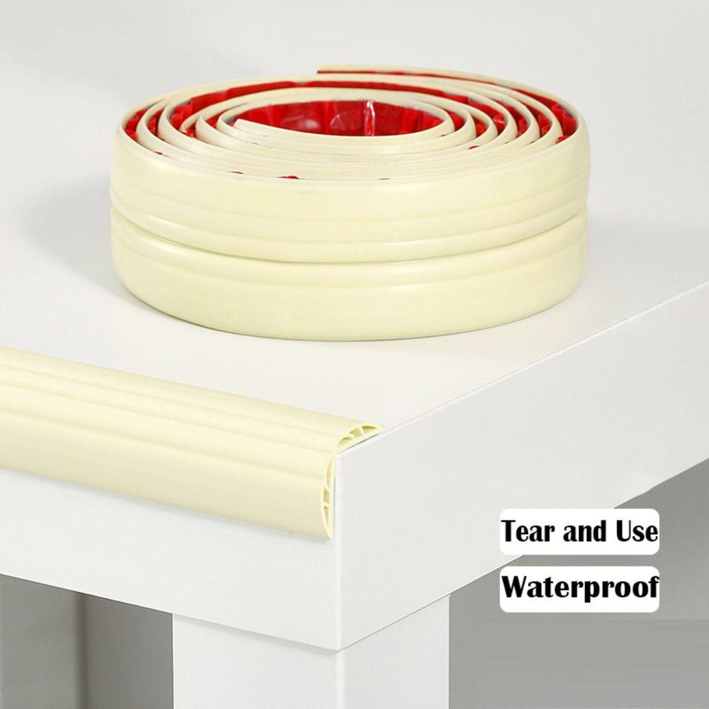 

Противоударная защитная полоса, самоклеящаяся мебель, угловой бампер, детская защитная лента для края стола 1.2m бежевый
