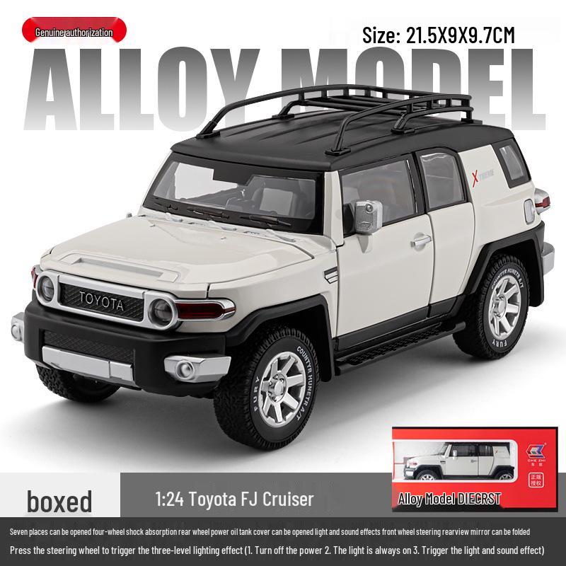 Toyota FJ Cruiser 1:24 Alloy Model Toy Car with Sound & Light Features
