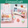 Ice Simulation Wooden Cream Store Shelves Children Toy Set For Playing Rol