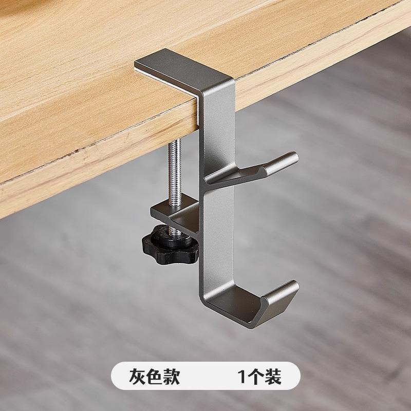 Desk Edge Hook Multi Functional Headphones Stand Table Side Hanging Storage Rack For Gaming Headset Bag Universal Metal Holder