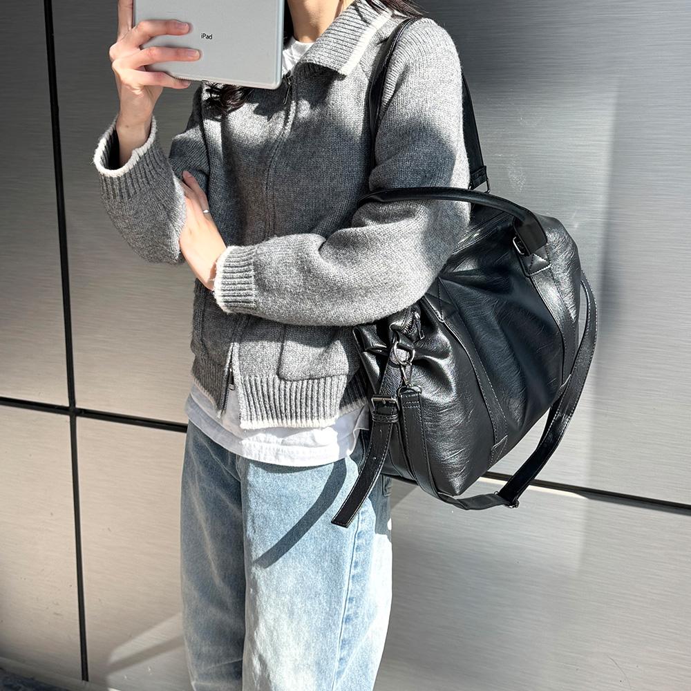 Olivia Pop OP_M2358 Leather Big Shoulder Bag