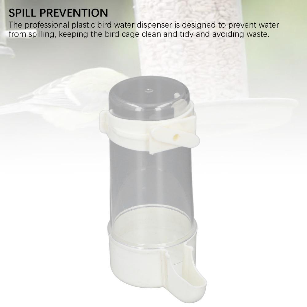 6pcs Buckle-Style Birds Cage Water Feeder Automatic Hanging Bird Water Feeder Bird Cage Use