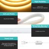 Dimmable 220V COB LED Neon Strip Light 288Leds/M With Switch/Dimmer EU Power Kit Flexible Tape Waterproof Lamp Garden Home Decor