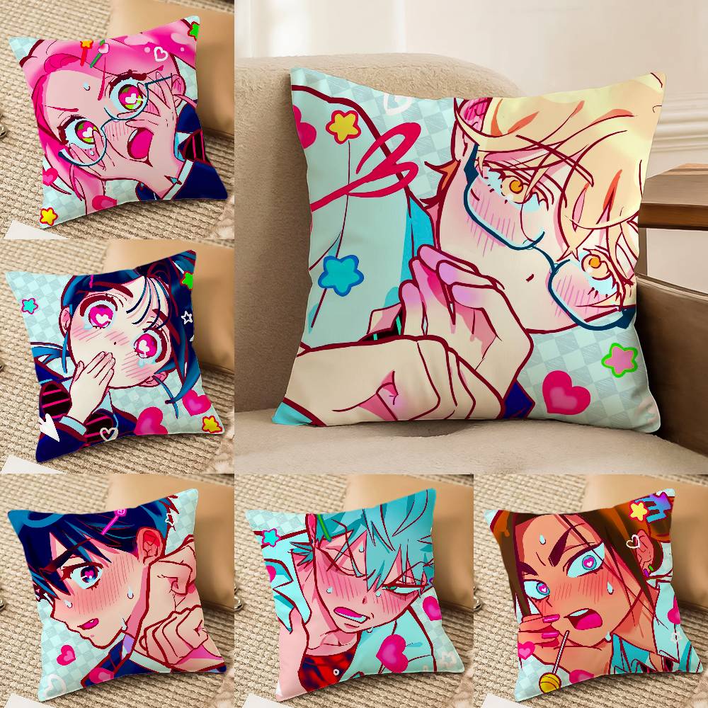 Family Love Anime A-Alien Stage-MT Pillow Case Printed Brushed Fleece Pillow Baby Skin-Touch Eco-Friendly Dye-Sublimat
