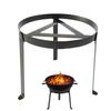 Portable Camping Campfire Tripod Folding Camping Tripod Grill Open Fire Cooking Stand Steel Barbecue Grill Tripod Stand For Camp