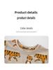 2026 Spring/Summer Kids' Tiger Print Short-Sleeve T-Shirt – Casual Fashion Round Neck Top