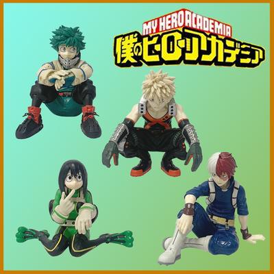 12cm My Hero Academia Anime Figure Midoriya Izuku Todoroki Shouto Bakugou Katsuki Action Figures Anime Character Model Toy
