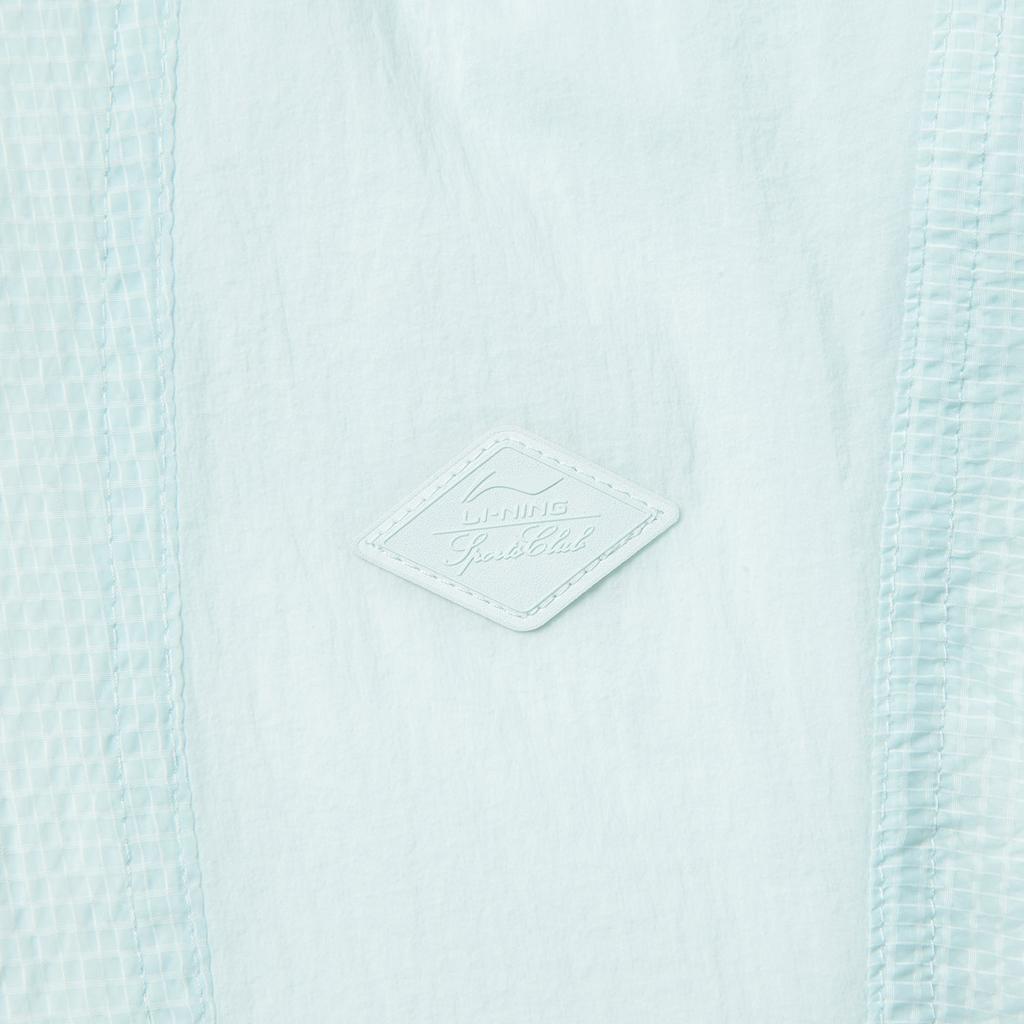 Li Ning Sports Lifestyle Series Solid Color Zipper Stand Collar Comfortable Breathable Versatile Windbreaker Women outerwear Light-Sky-Blue AFDV992-2