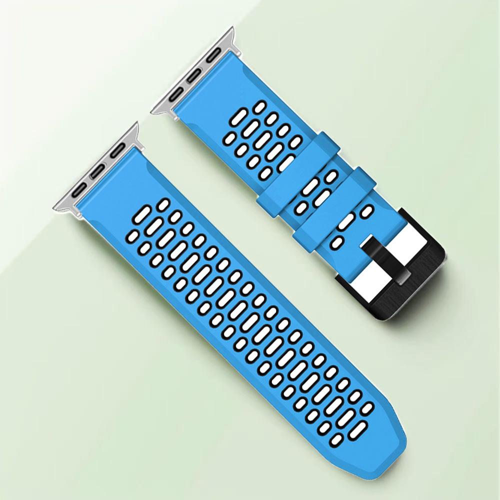 Silicone Watch Band Strap Compatible with Apple Watch Series 10 SE Ultra 2 Bracelet 49mm 46MM 45MM 44MM 42mm Wristband Accessory