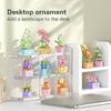 Flower Succulent Potted Model Building Block Diy Eternal Bouquet Home Desk Plant Decor Brick Girl Gift Children Toy