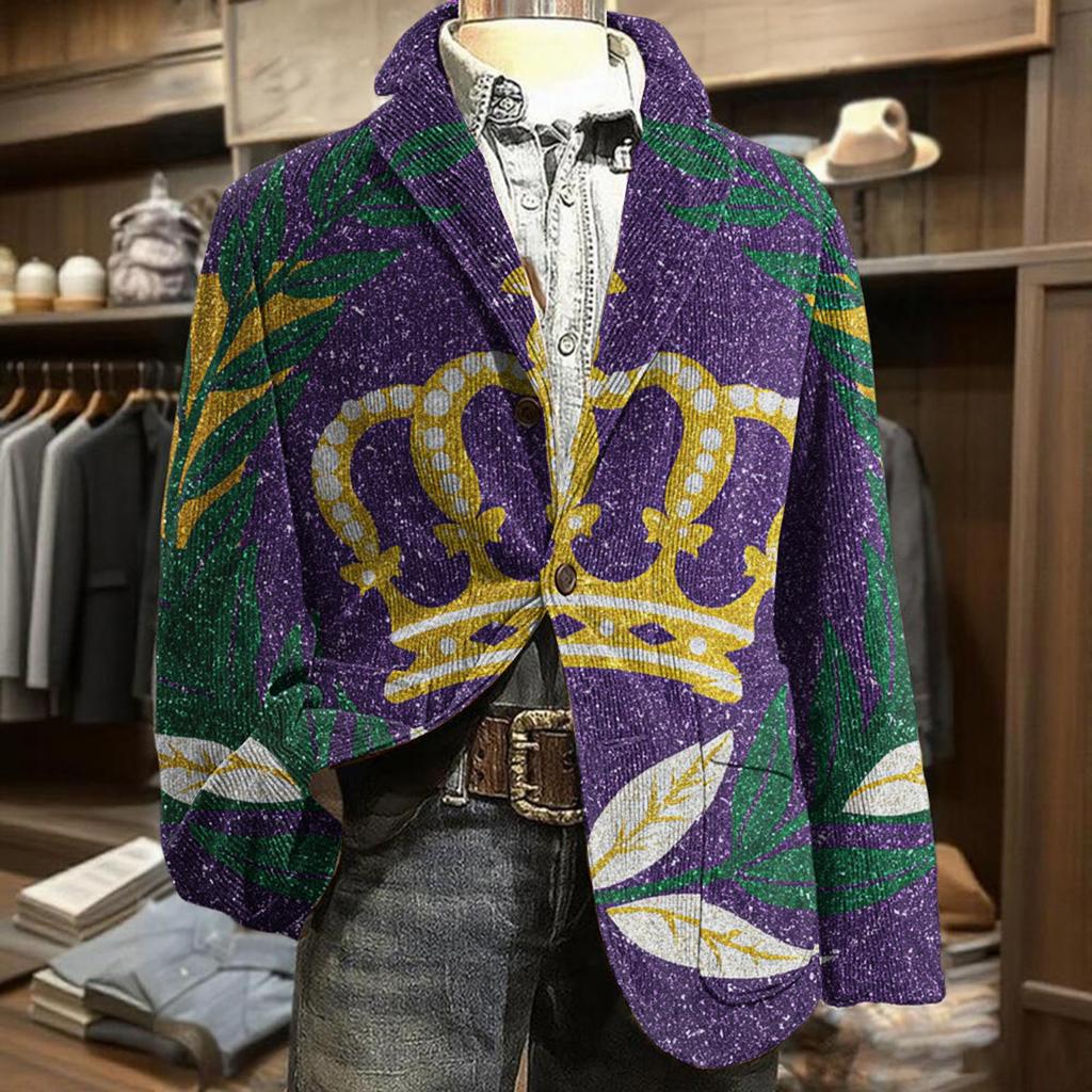 Men's Business Casual Carnival Corduroy Jacket
