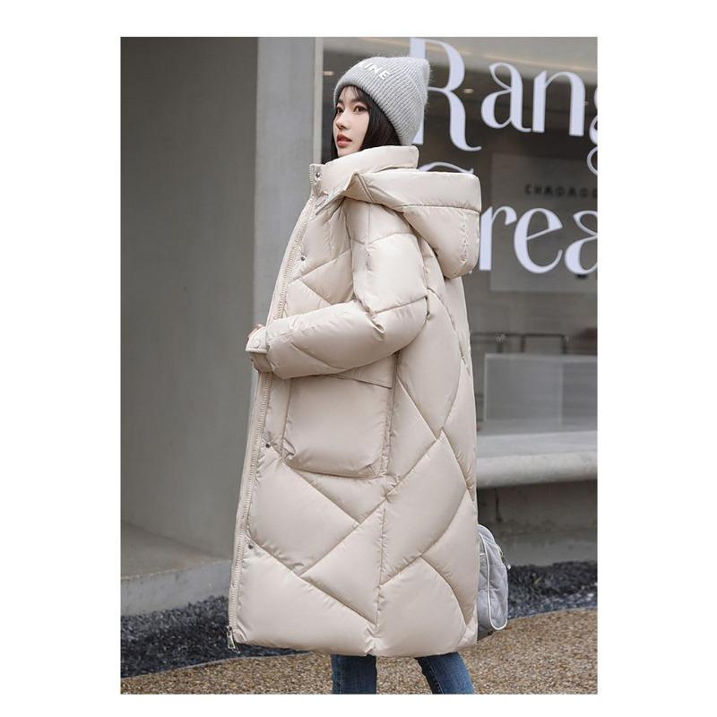 Thickened Down Cotton Jacket  Long Coats Winter New Style Women's Cotton Jacket Korean Version Loose Cotton Jacket