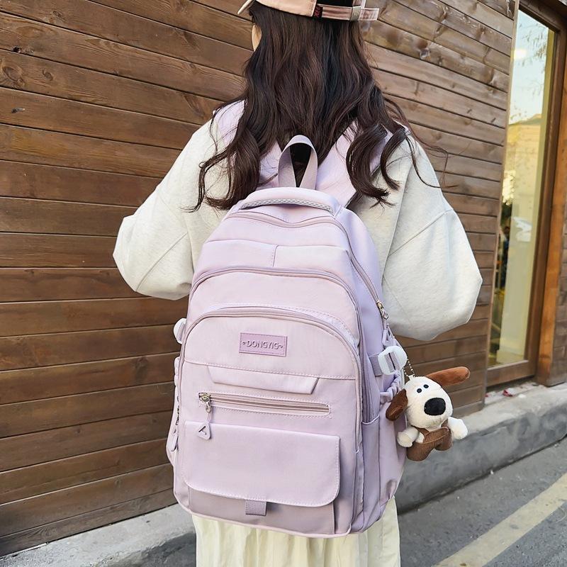 Korean Version of High School Students  Junior High School Students  Large Capacity Contrast Color Backpacks  Backpacking Men
