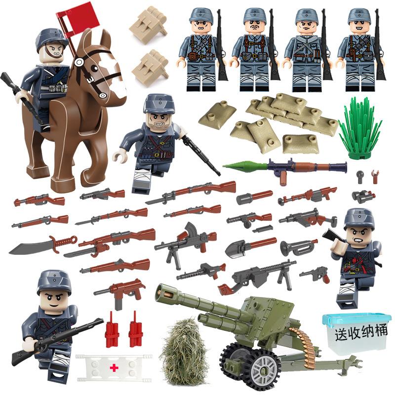 

Военная кукла строительный блок восемь добровольцев солдат кукла головоломка игрушка