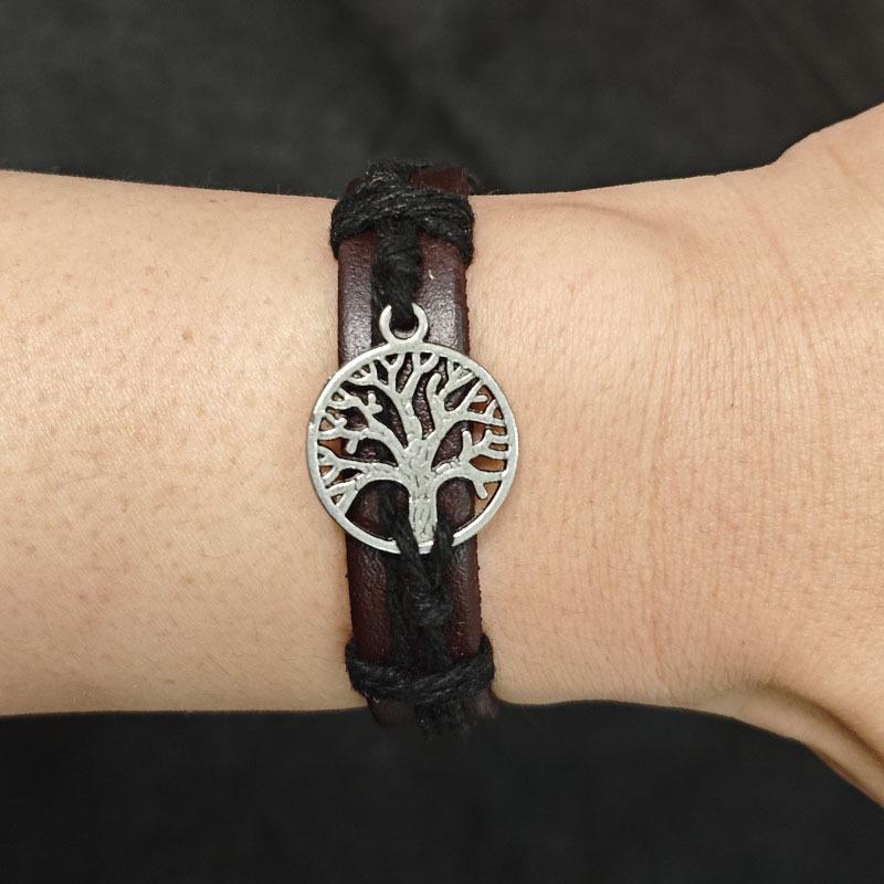 

Трансграничный плетеный PU браслет «Древо жизни» - Ретро и креативный браслет на шнурке