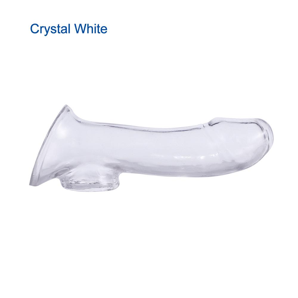 Male Masturbator Clear Crystal Set Penis Lock Essence Set Sex Toys